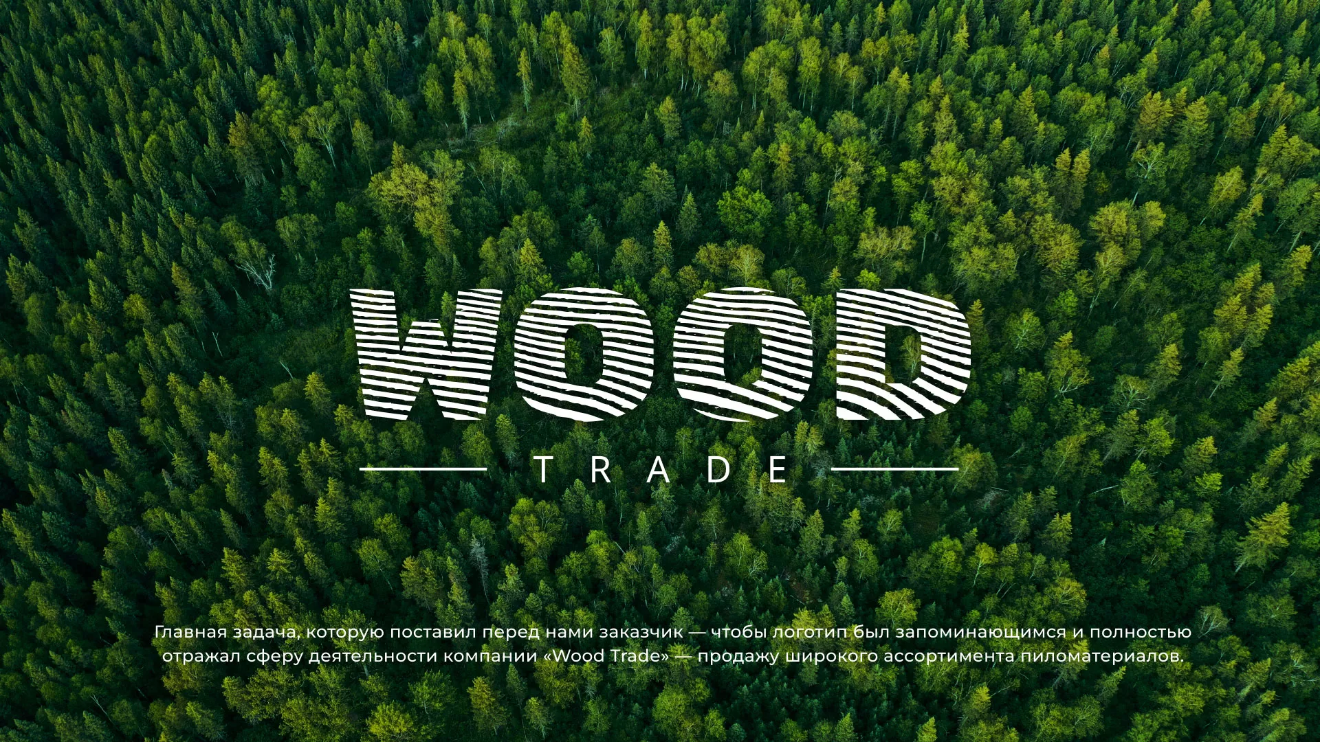 Разработка логотипа для компании «Wood Trade» в Уфе