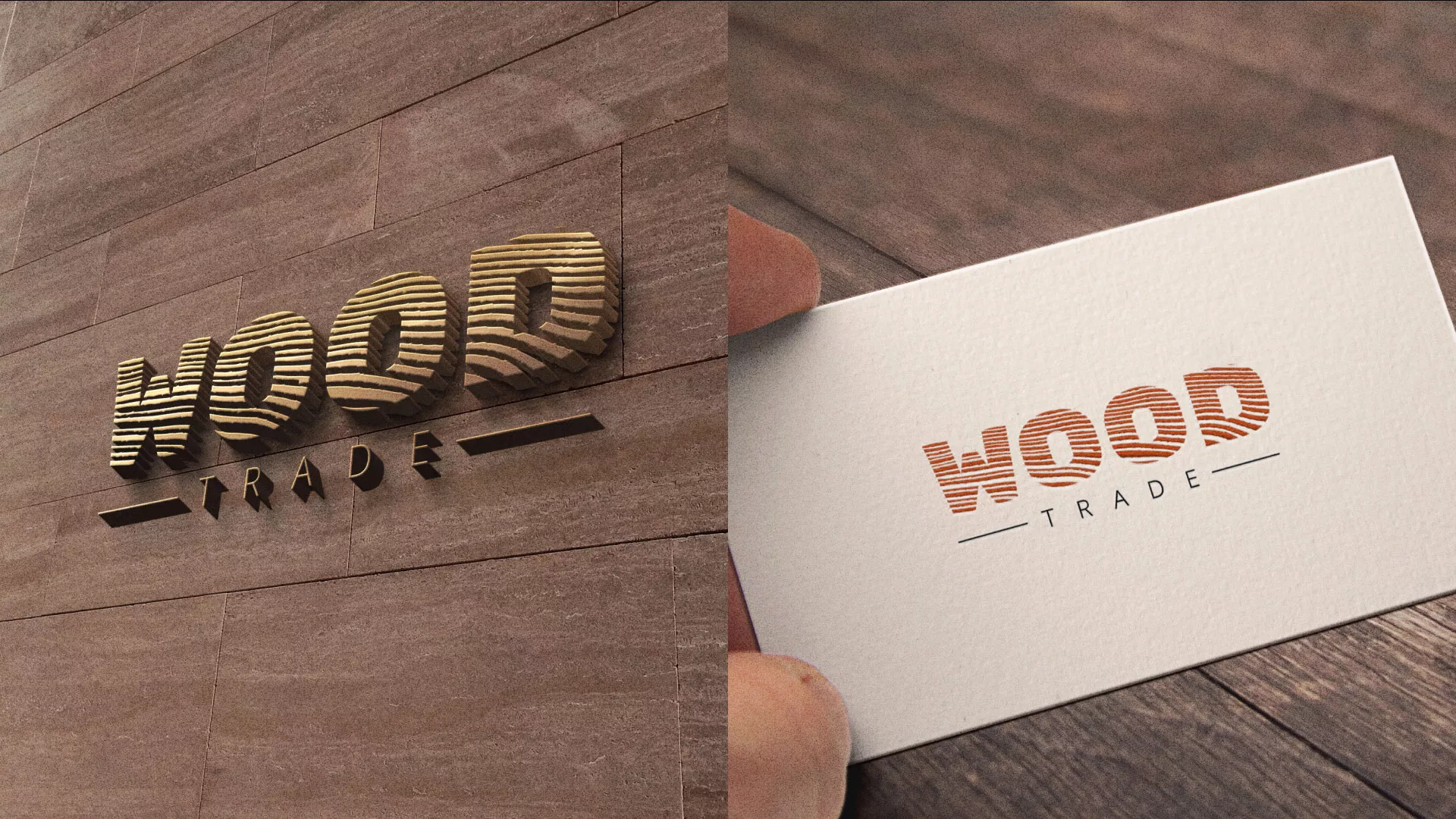 Разработка логотипа для компании «Wood Trade» в Уфе