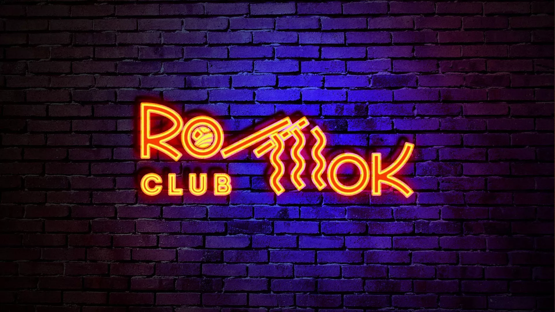 Разработка интерьерной вывески суши-бара «Roll Wok Club» в Уфе