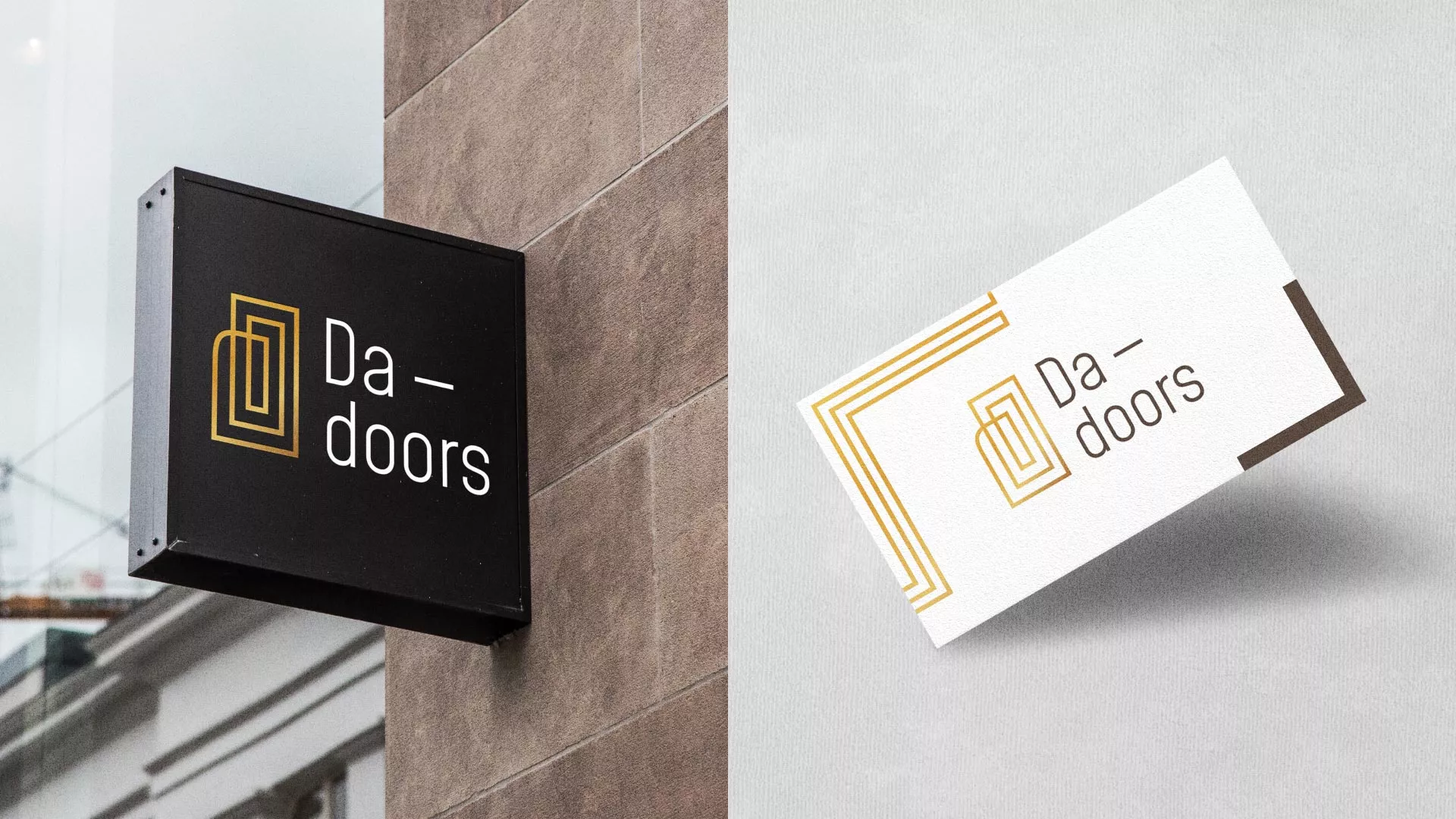 Разработка логотипа для компании «DA-DOORS» в Уфе